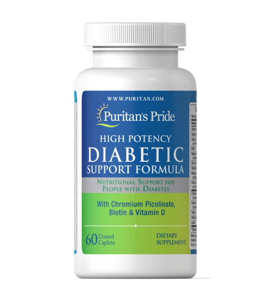 Puritan's Pride High Potency Diabetic Support Formula (60 табл)