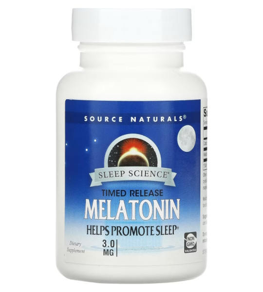 Source Naturals Melatonin Timed Release 3 мг 120 табл