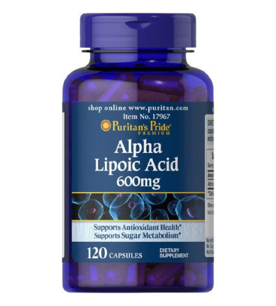 Puritan's Pride Alpha Lipoic Acid 600 mg (120 капс)