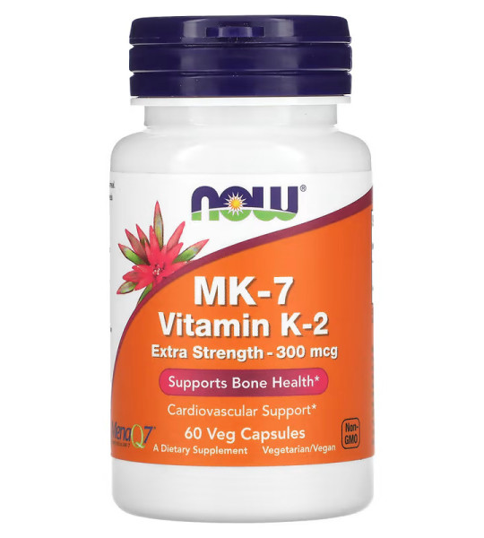 NOW MK-7 Vitamin K-2 300 mcg Veg Caps (60 капс)