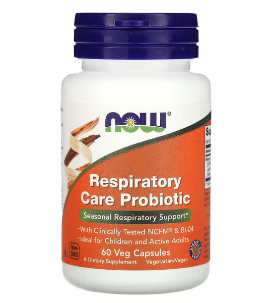 NOW Respiratory Care Probiotic 120 mg Veg Caps (60 капс)