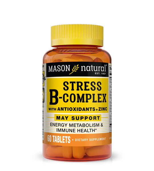 Mason Natural Stress B-Complex with Antioxidants+Zinc (60 табл)