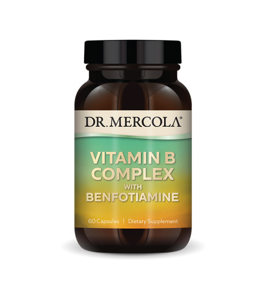 Dr. Mercola Vitamin B Complex with Benfotiamine (60 капс)
