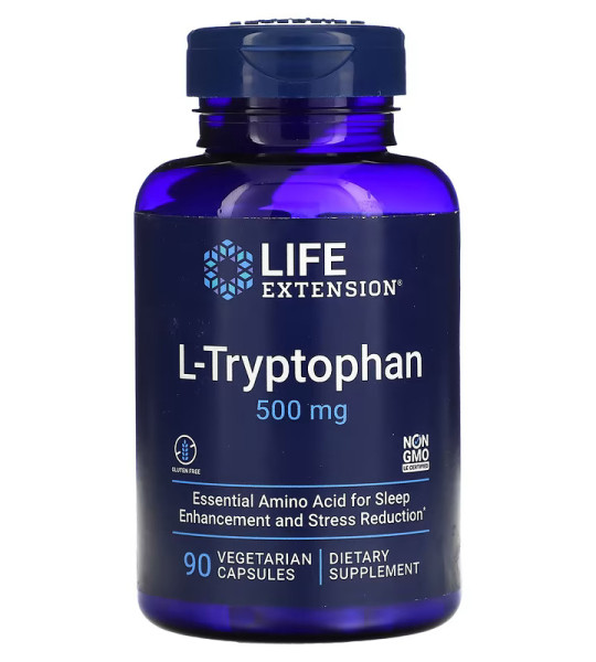 Life Extension L-Tryptophan 500 mg Veg Caps (90 капс)