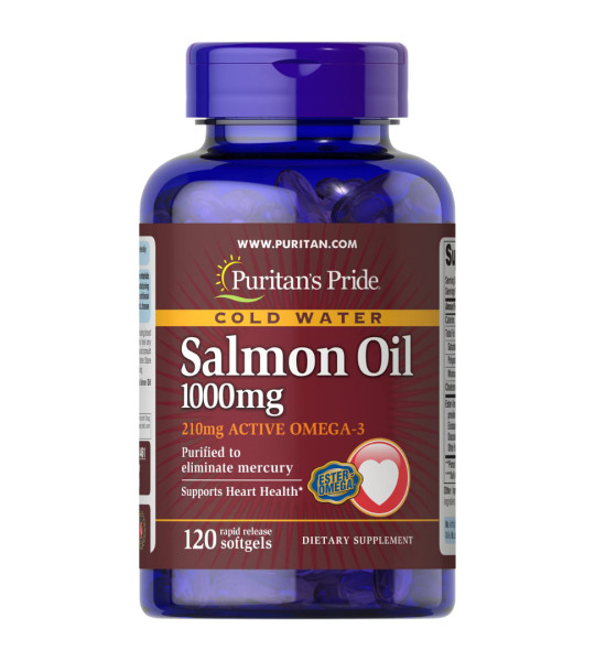 Puritan's Pride Salmon Oil 1000 mg Softgels (120 капс)