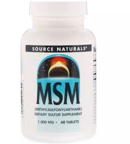 Source Naturals MSM 1000 мг 60 табл