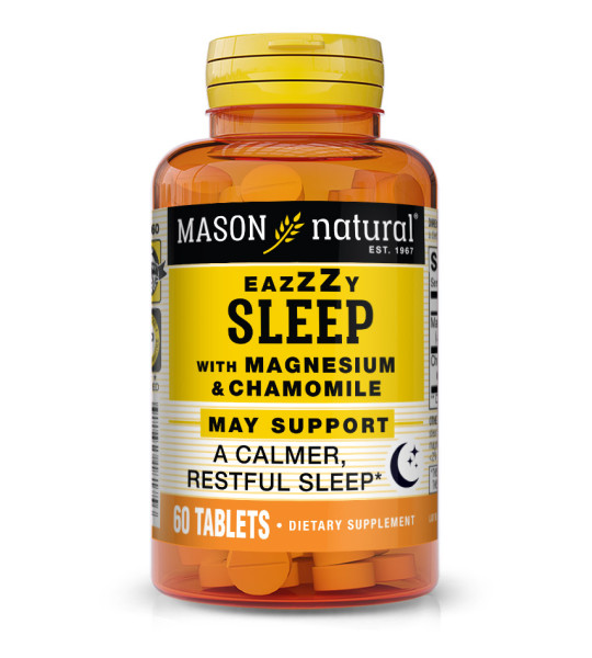 Mason Natural Eazzzy Sleep with Magnesium & Chamomile 200 mg / 50 mg (60 табл)