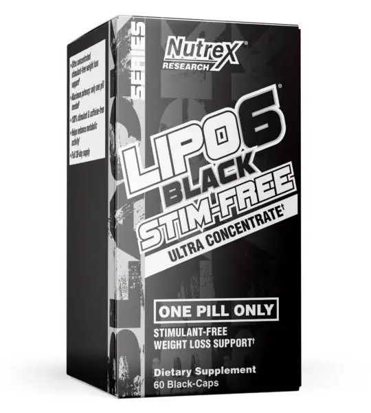 Nutrex Lipo 6 Black Stim-Free Ultra Concentrate (60 капс)