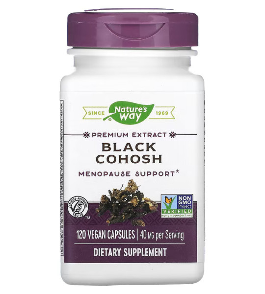 Nature's Way Black Cohosh 40 mg Veg Caps (120 капс)