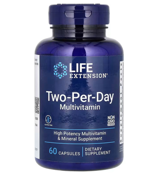 Life Extension Two-Per-Day Multivitamin Capsules (60 капс)