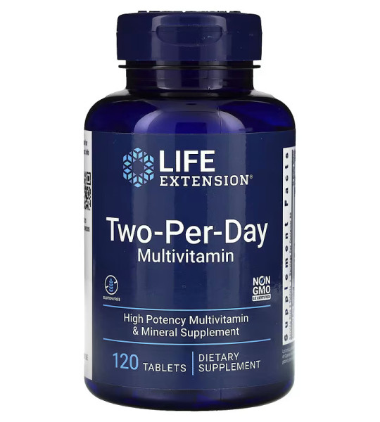 Life Extension Two-Per-Day Multivitamin Tablets (120 табл)