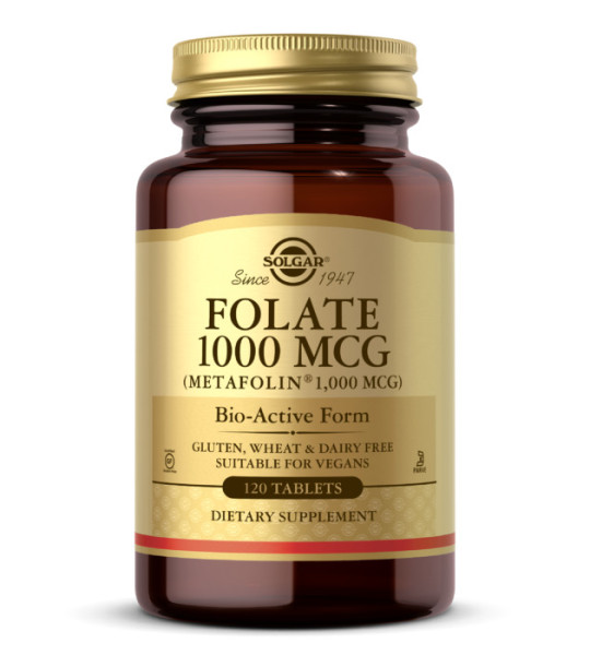 Solgar Folate 1000 mcg (Metafolin1000 mcg) (120 табл)