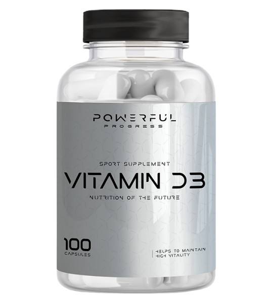 Powerful Progress Vitamin D3 100 mcg (4000 IU)(100 капс)