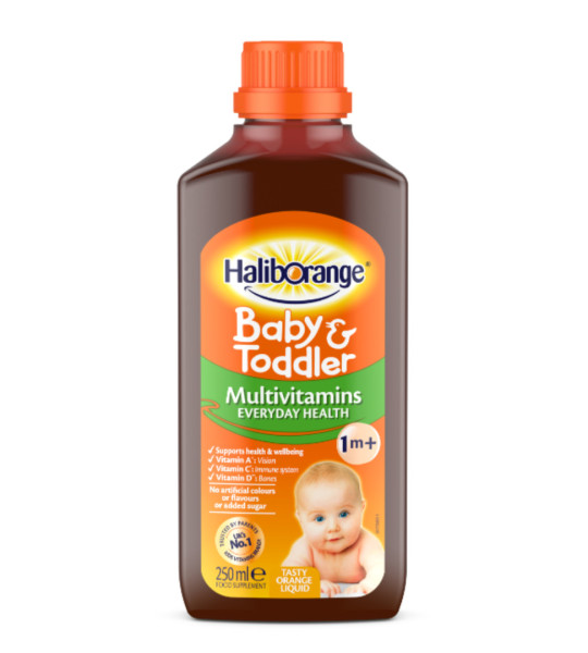 HalibOrange Baby & Toddler Liquid Multivitamins (250 ml)