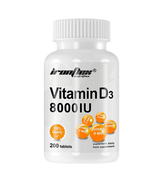 IronFlex Vitamin D3 8000 IU (200 табл)