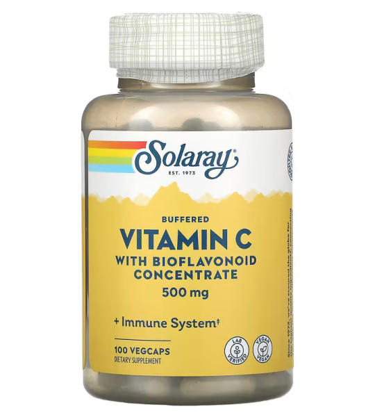 Solaray Vitamin C 500 mg Veg Caps (100 капс)