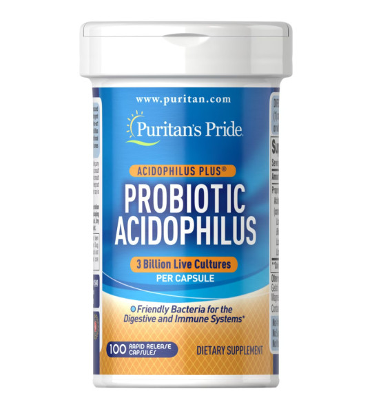 Puritan's Pride Probiotic Acidophilus 3 Billion (100 капс)