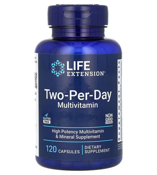 Life Extension Two-Per-Day Multivitamin Capsules (120 капс)