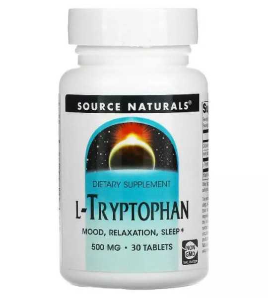 Source Naturals L-Tryptophan 500 mg (30 табл)