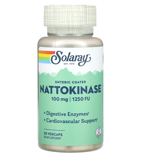 Solaray Nattokinase 100 mg | 1250 FU VegCaps (30 капс)