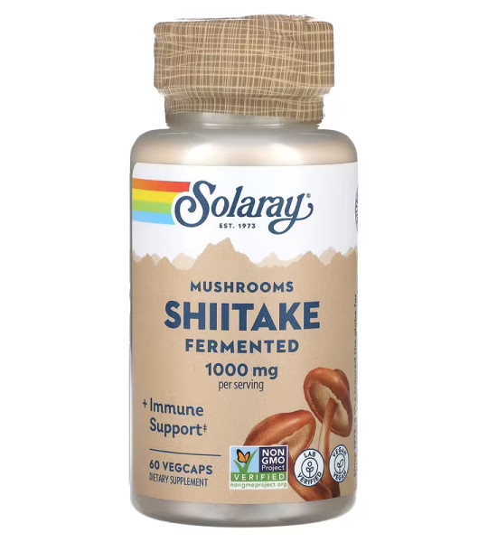 Solaray Mushrooms Shiitake Fermented 1000 mg VegCaps (60 капс)