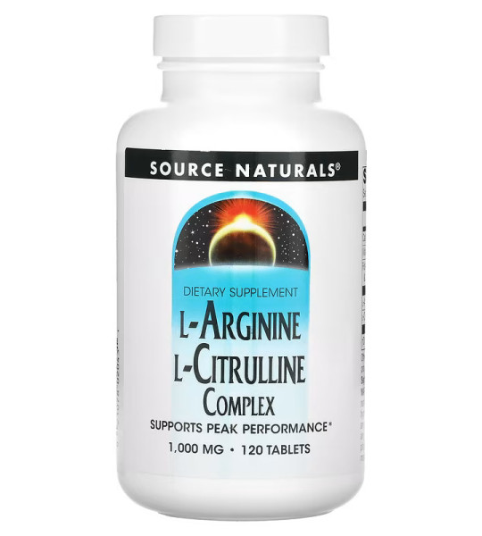 Source Naturals L-Arginine L-Citrulline Complex (120 табл)