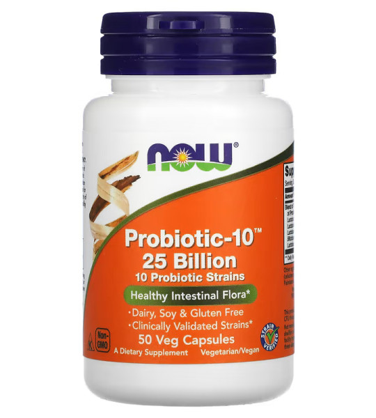 NOW Probiotic-10 25 Billion Veg Caps (50 капс)