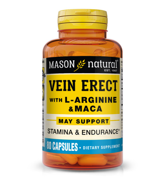 Mason Natural Vein Erect with L-Arginine & Maca (80 капс)