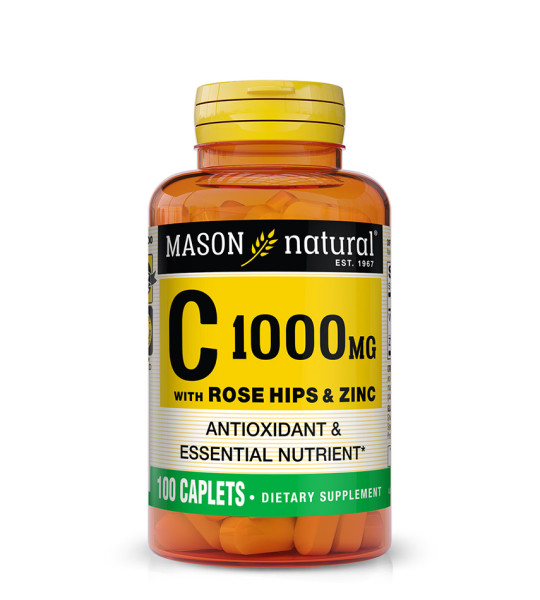 Mason Natural C 1000 mg with Rose Hips & Zinc (100 табл)