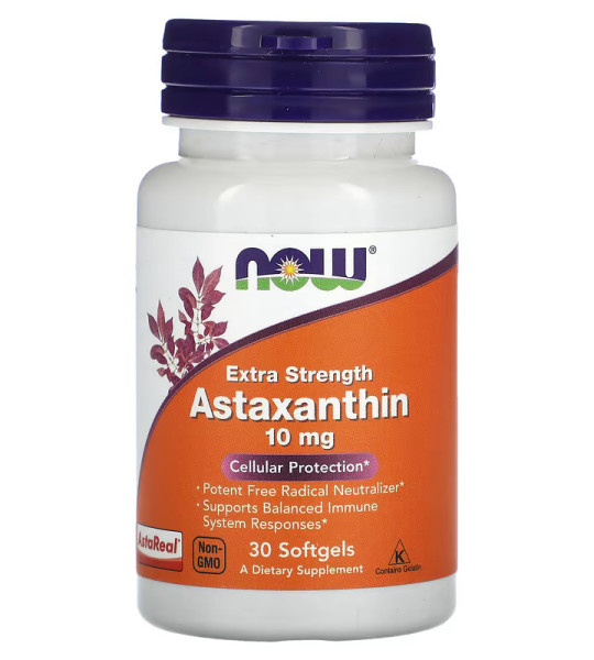 NOW Astaxanthin 10 mg Softgels (30 капс)