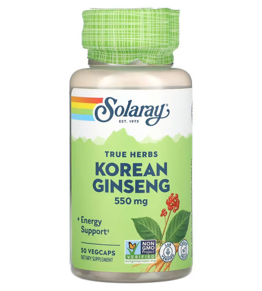 Solaray Korean Ginseng 550 mg VegCaps (50 капс)