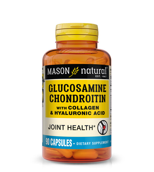 Mason Natural Glucosamine Chondroitin with Collagen & Hyaluronic Acid (90 капс)