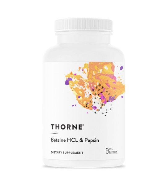 Thorne Betaine HCL & Pepsin (225 капс)