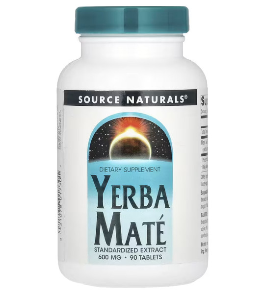 Source Naturals Yerba Mate 600 mg (90 табл)