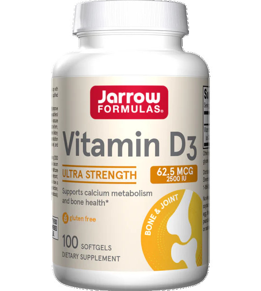 Jarrow Formulas Vitamin D3 62,5 mcg Softgels (100 капс)