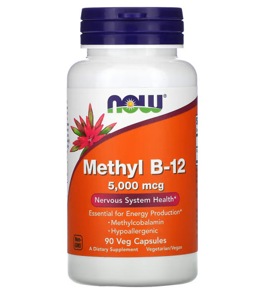 NOW Methyl B-12 5,000 mcg Veg Caps (90 капс)