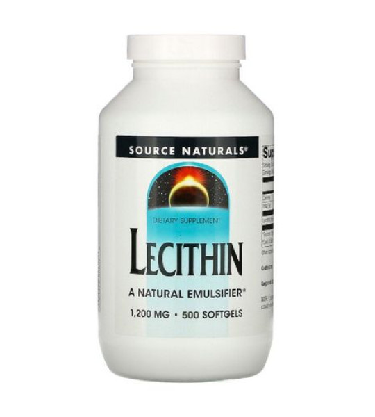 Source Naturals Lecithin 1,200 mg Softgels (500 капс)