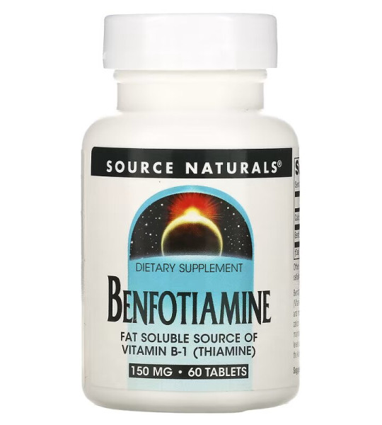 Source Naturals Benfotiamine 150 mg (60 табл)