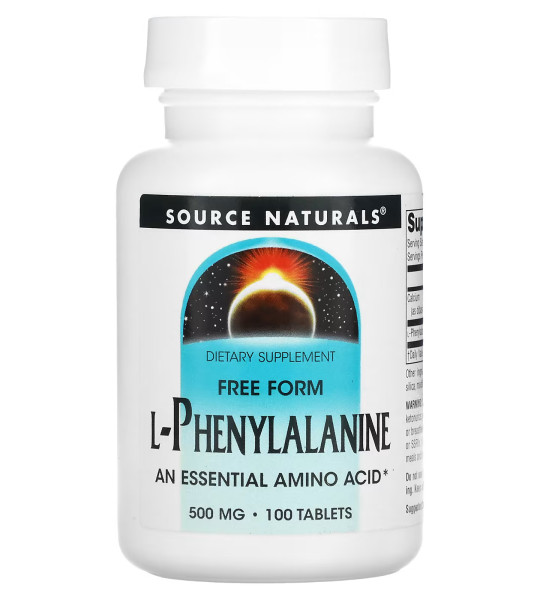 Source Naturals L-Phenylalanine 500 mg (100 табл)