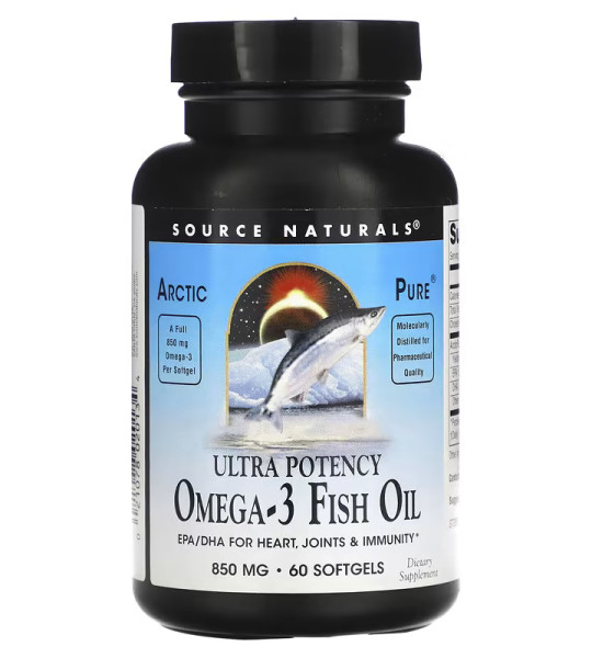 Source Naturals Omega-3 Fish Oil 850 mg Softgels (60 капс)