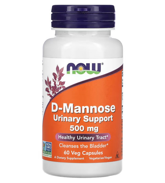 NOW D-Mannose Urinary Support 500 mg Veg Caps (60 капс)