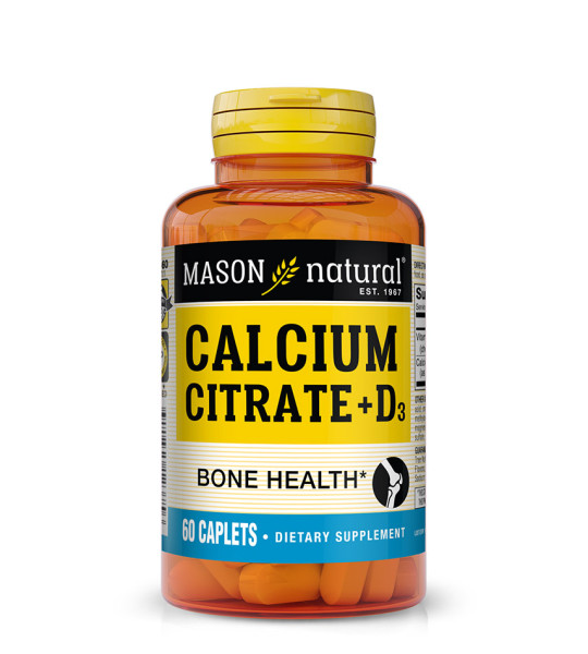 Mason Natural Calcium Citrate + D3 (60 табл)