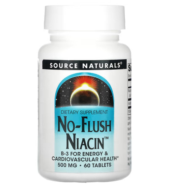 Source Naturals No-Flush Niacin 500 mg (60 табл)