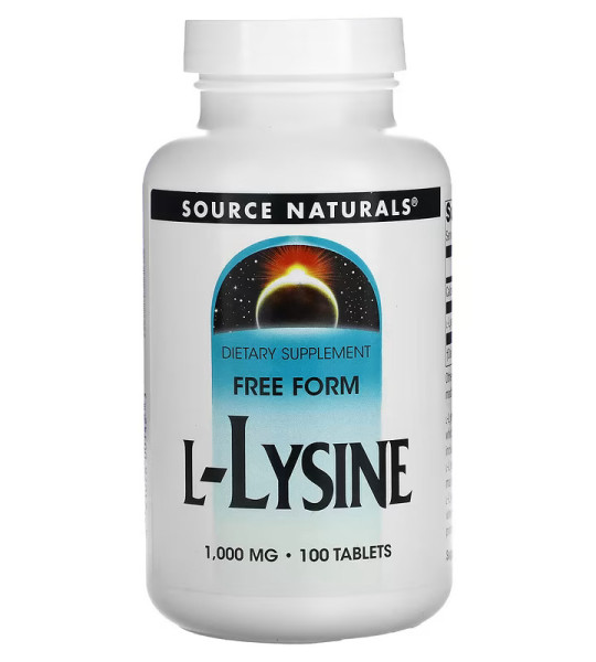 Source Naturals L-Lysine 1,000 mg (100 табл)