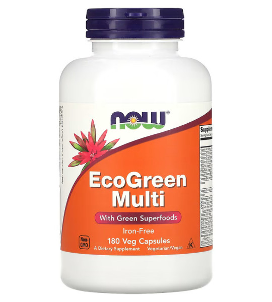 NOW EcoGreen Multi Veg Caps (180 капс)