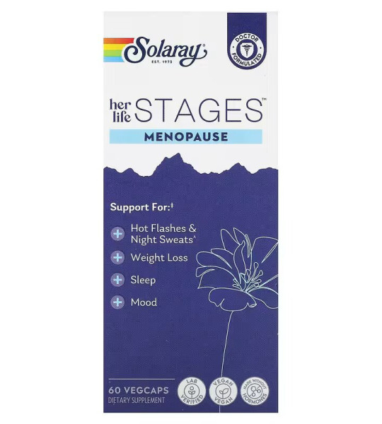 Solaray Her Life Stages Menopause Veg Caps (60 капс)