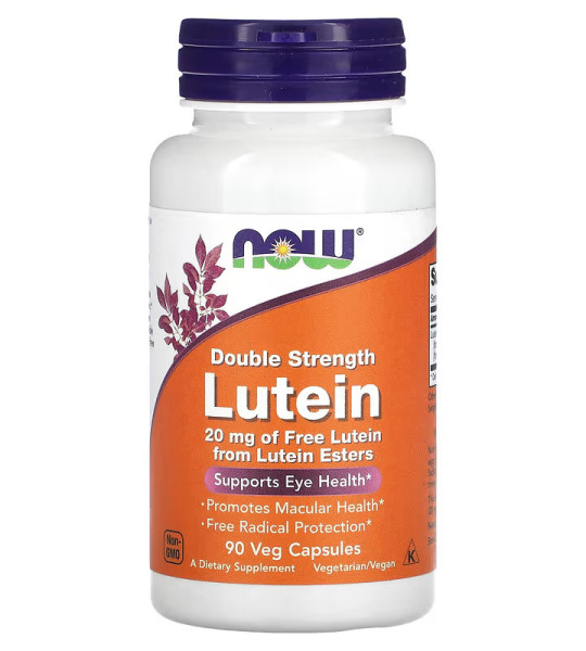 NOW Lutein 20 mg Veg Caps (90 капс)