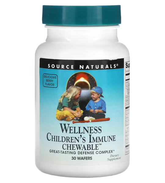 Source Naturals Wellness Children's Immune Chewable (30 жув табл)