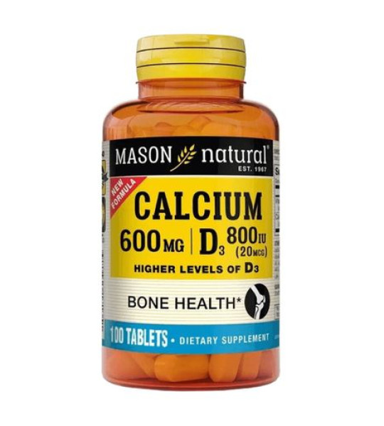 Mason Natural Calcium 600 mg D3 20 mcg (100 табл)