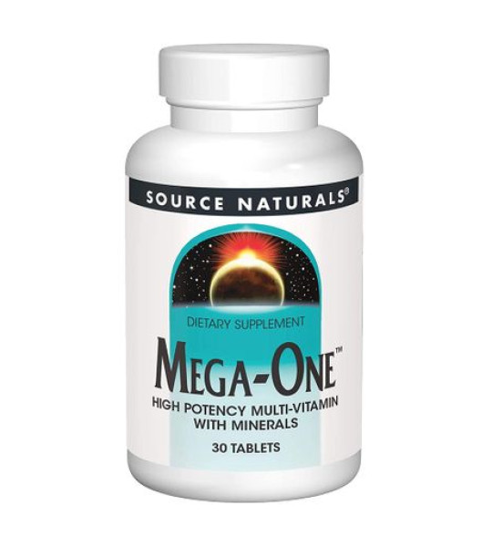 Source Naturals Mega-One Multi-vitamin with Minerals (30 табл)